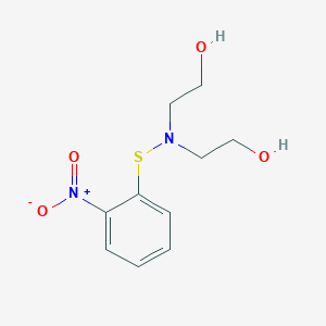 molecular formula C10H14N2O4S B8044889 N-(2-nitrophenylsulphenyl)-bis(2-hydroxyethyl)-amine 