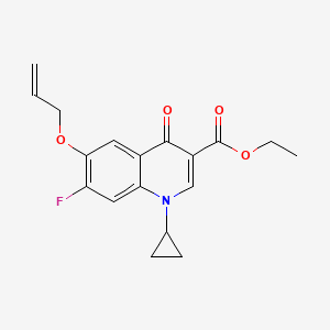 Ethyl 1-cyclopropyl-7-fluoro-4-oxo-6-prop-2-enoxyquinoline-3-carboxylate