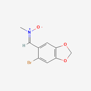 molecular formula C9H8BrNO3 B8044961 1-(6-bromo-1,3-benzodioxol-5-yl)-N-methylmethanimine oxide 