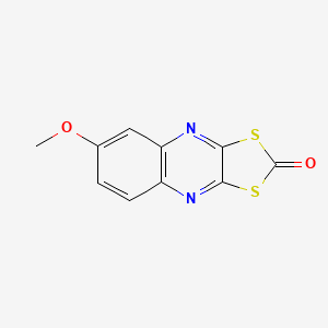 molecular formula C10H6N2O2S2 B8045015 6-Methoxy-[1,3]dithiolo[4,5-b]quinoxalin-2-one 