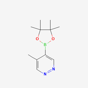 molecular formula C11H17BN2O2 B8045023 4-Methyl-5-(4,4,5,5-tetramethyl-1,3,2-dioxaborolan-2-yl)pyridazine 
