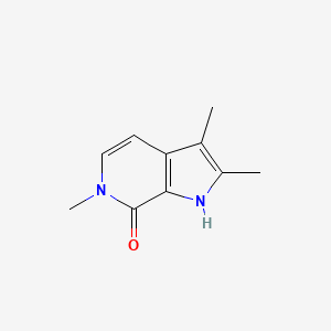 molecular formula C10H12N2O B8045082 2,3,6-Trimethyl-1H-pyrrolo[2,3-c]pyridin-7(6H)-one 