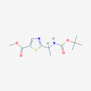 Methyl 2-(1-((tert-butoxycarbonyl)amino)ethyl)thiazole-5-carboxylate