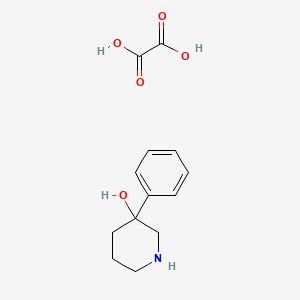 molecular formula C13H17NO5 B8045143 3-Phenylpiperidin-3-ol oxalate 