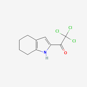 molecular formula C10H10Cl3NO B8045181 2,2,2-trichloro-1-(4,5,6,7-tetrahydro-1H-indol-2-yl)ethanone 