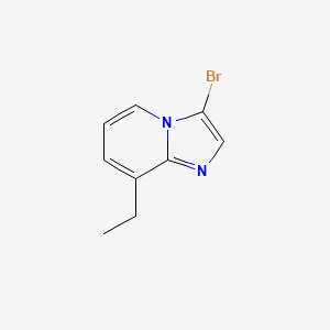 molecular formula C9H9BrN2 B8045195 3-Bromo-8-ethylimidazo[1,2-a]pyridine 