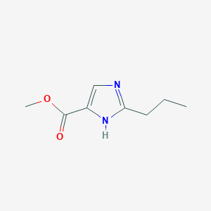 molecular formula C8H12N2O2 B8045203 methyl 2-propyl-1H-imidazole-5-carboxylate 