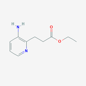 molecular formula C10H14N2O2 B8045249 Ethyl 3-(3-aminopyridin-2-yl)propanoate 