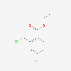 molecular formula C10H10BrClO2 B8045254 Ethyl 4-bromo-2-(chloromethyl)benzoate CAS No. 1956325-15-7