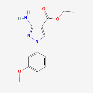 Ethyl 3-amino-1-(3-methoxyphenyl)-1H-pyrazole-4-carboxylate