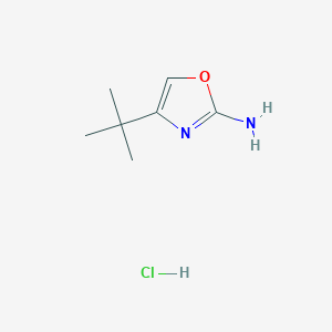 molecular formula C7H13ClN2O B8045278 4-(tert-Butyl)oxazol-2-amine hydrochloride 