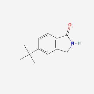 molecular formula C12H15NO B8045283 5-(Tert-butyl)isoindolin-1-one 