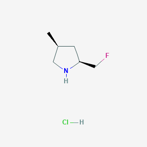 (2S,4S)-2-(Fluoromethyl)-4-methylpyrrolidine hydrochloride