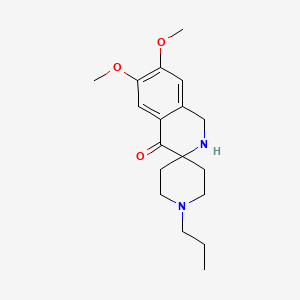 molecular formula C18H26N2O3 B8045430 6,7-Dimethoxy-1'-propyl-1H-spiro[isoquinoline-3,4'-piperidin]-4(2H)-one CAS No. 1956319-59-7
