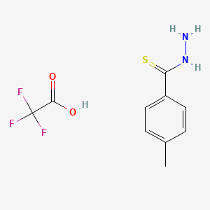 molecular formula C10H11F3N2O2S B8045504 4-Methylbenzothiohydrazide 2,2,2-trifluoroacetate 