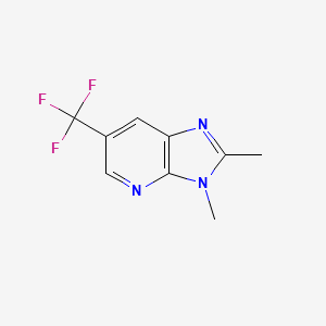 molecular formula C9H8F3N3 B8045551 2,3-Dimethyl-6-(trifluoromethyl)-3H-imidazo[4,5-b]pyridine 
