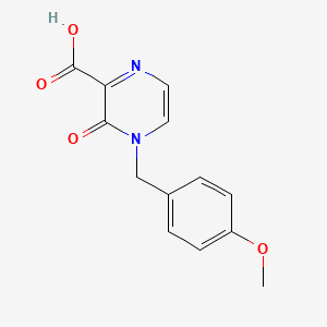 molecular formula C13H12N2O4 B8045562 4-(4-Methoxybenzyl)-3-oxo-3,4-dihydropyrazine-2-carboxylic acid 
