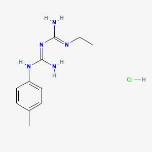 molecular formula C11H18ClN5 B8045654 N1-ethyl-N5-(4-methylphenyl)biguanide hydrochloride 