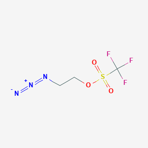 molecular formula C3H4F3N3O3S B8045670 2-Azidoethyl trifluoromethanesulfonate 