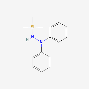 molecular formula C15H20N2Si B8045674 1,1-Diphenyl-2-(trimethylsilyl)hydrazine CAS No. 17938-30-6