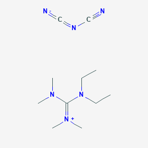 molecular formula C11H22N6 B8045691 N,N,N',N'-Tetramethyl-N'',N''-diethylguanidinium dicyanoamide 