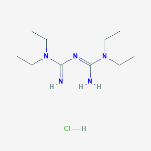 molecular formula C10H24ClN5 B8045707 N1,N1,N5,N5-tetraethylbiguanide hydrochloride 