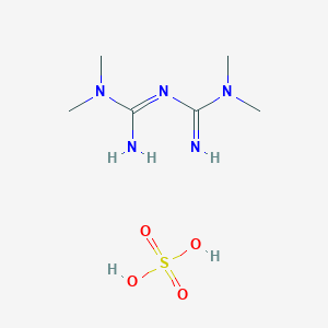 molecular formula C6H17N5O4S B8045716 N1,N1,N5,N5-tetrakis(methyl)-biguanide sulfate 
