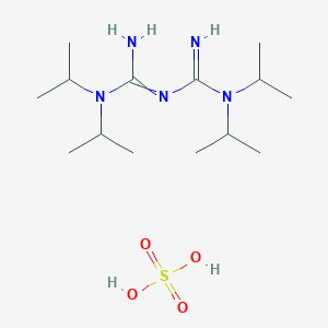 2-[N,N-di(propan-2-yl)carbamimidoyl]-1,1-di(propan-2-yl)guanidine;sulfuric acid