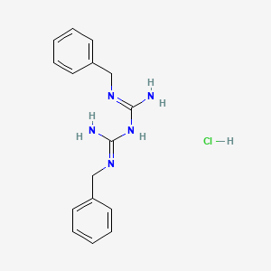 molecular formula C16H20ClN5 B8045732 N1,N5-dibenzyl-biguanide hydrochloride 