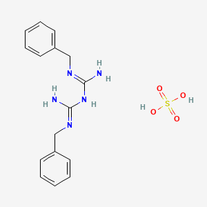 molecular formula C16H21N5O4S B8045740 N1,N5-dibenzyl-biguanide sulfate 