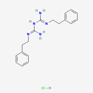 molecular formula C18H24ClN5 B8045747 N1,N5-diphenethylbiguanide hydrochloride 