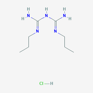 molecular formula C8H20ClN5 B8045765 N1,N5-dipropylbiguanide hydrochloride 