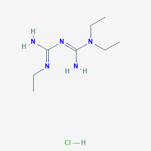 molecular formula C8H20ClN5 B8045779 N1,N1-diethyl-N5-ethylbiguanide hydrochloride 