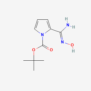 molecular formula C10H15N3O3 B8045842 1-Boc-pyrrole-2-carboxamidoxime 