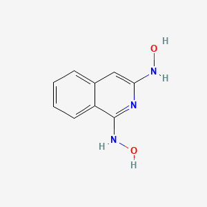 molecular formula C9H9N3O2 B8045868 N-[1-(hydroxyamino)isoquinolin-3-yl]hydroxylamine 