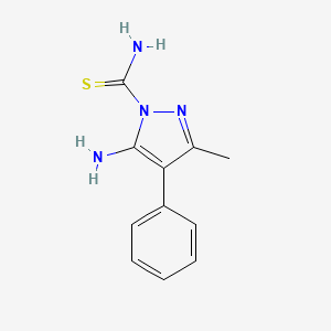 5-Amino-3-methyl-4-phenyl-1H-pyrazole-1-carbothioamide