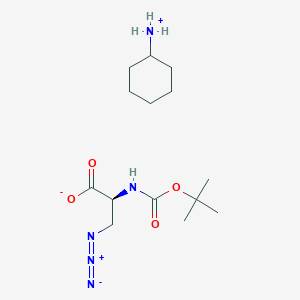 (2S)-3-azido-2-[(2-methylpropan-2-yl)oxycarbonylamino]propanoate;cyclohexylazanium