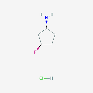molecular formula C5H11ClFN B8045994 trans-3-Fluorocyclopentanamine hydrochloride 