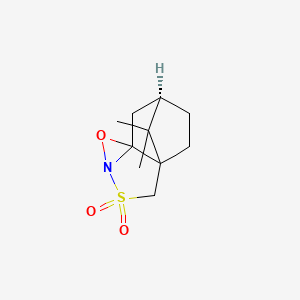 molecular formula C10H15NO3S B8046055 (8R)-11,11-dimethyl-5-oxa-3lambda6-thia-4-azatetracyclo[6.2.1.01,6.04,6]undecane 3,3-dioxide 