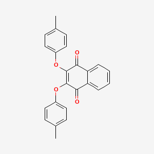 molecular formula C24H18O4 B8046101 2,3-Bis(4-methylphenoxy)naphthalene-1,4-dione 