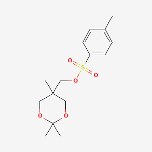 molecular formula C15H22O5S B8046116 Toluene-4-sulfonic acid 2,2,5-trimethyl-[1,3]dioxan-5-ylmethyl ester 