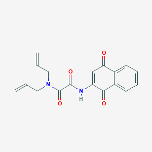 N-(1,4-dioxonaphthalen-2-yl)-N',N'-bis(prop-2-enyl)oxamide