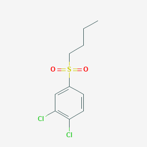molecular formula C10H12Cl2O2S B8046225 4-Butylsulfonyl-1,2-dichlorobenzene 