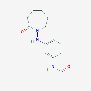 N-[3-[(2-oxoazepan-1-yl)amino]phenyl]acetamide