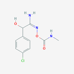 [(E)-[1-amino-2-(4-chlorophenyl)-2-hydroxyethylidene]amino] N-methylcarbamate