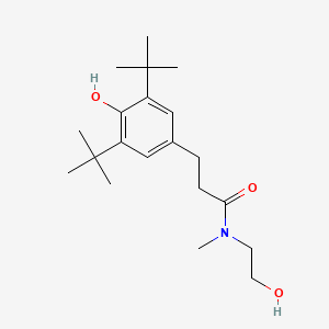 3-(3,5-ditert-butyl-4-hydroxyphenyl)-N-(2-hydroxyethyl)-N-methylpropanamide