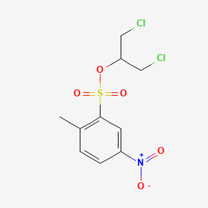 molecular formula C10H11Cl2NO5S B8046338 1,3-Dichloropropan-2-yl 2-methyl-5-nitrobenzenesulfonate 