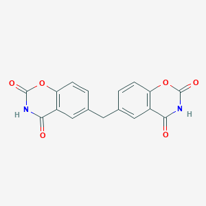 molecular formula C17H10N2O6 B8046394 6-[(2,4-Dioxo-1,3-benzoxazin-6-yl)methyl]-1,3-benzoxazine-2,4-dione 