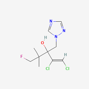 molecular formula C10H14Cl2FN3O B8046461 (Z)-1,2-dichloro-5-fluoro-4,4-dimethyl-3-(1,2,4-triazol-1-ylmethyl)pent-1-en-3-ol 