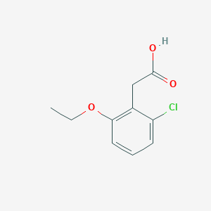 molecular formula C10H11ClO3 B8046463 2-(2-Chloro-6-ethoxyphenyl)acetic acid 